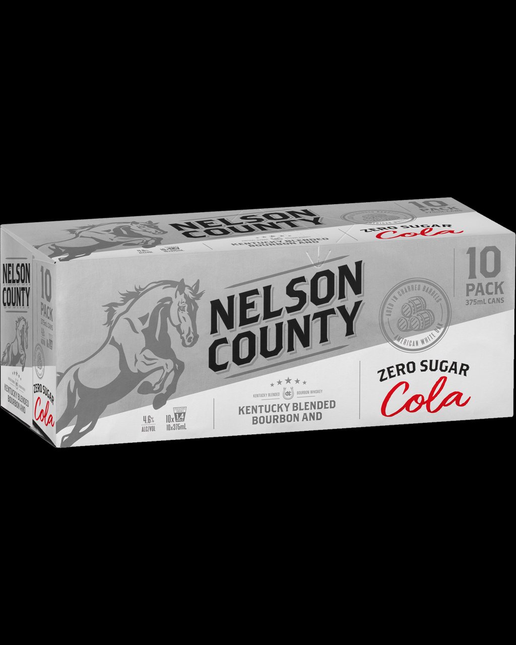 4.6% Bourbon & Zero Sugar Cola Cans 10 Pack